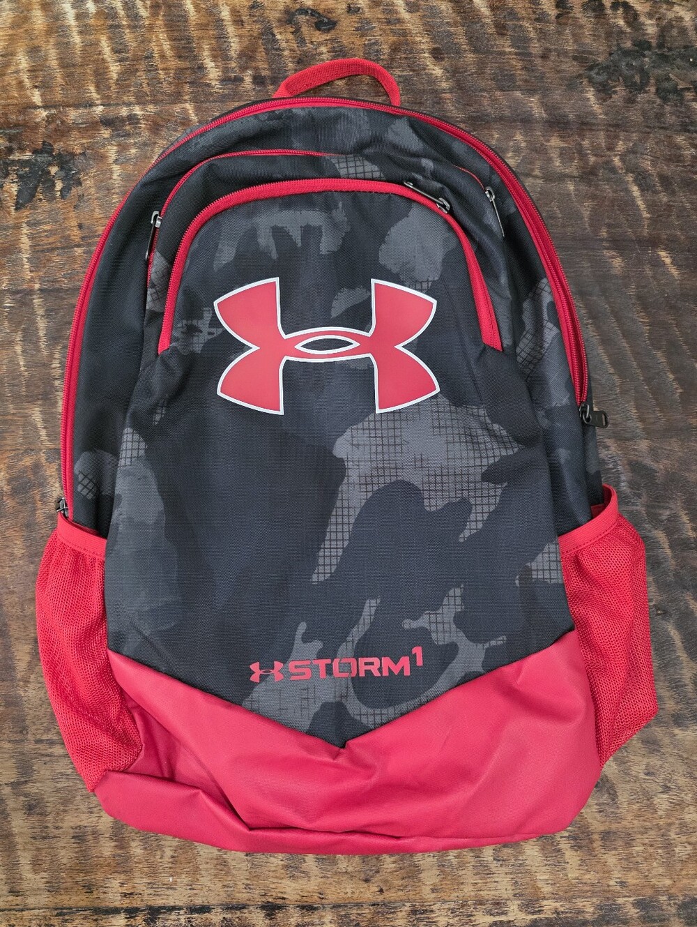 Under Armour Red & Black Backpack Storm1